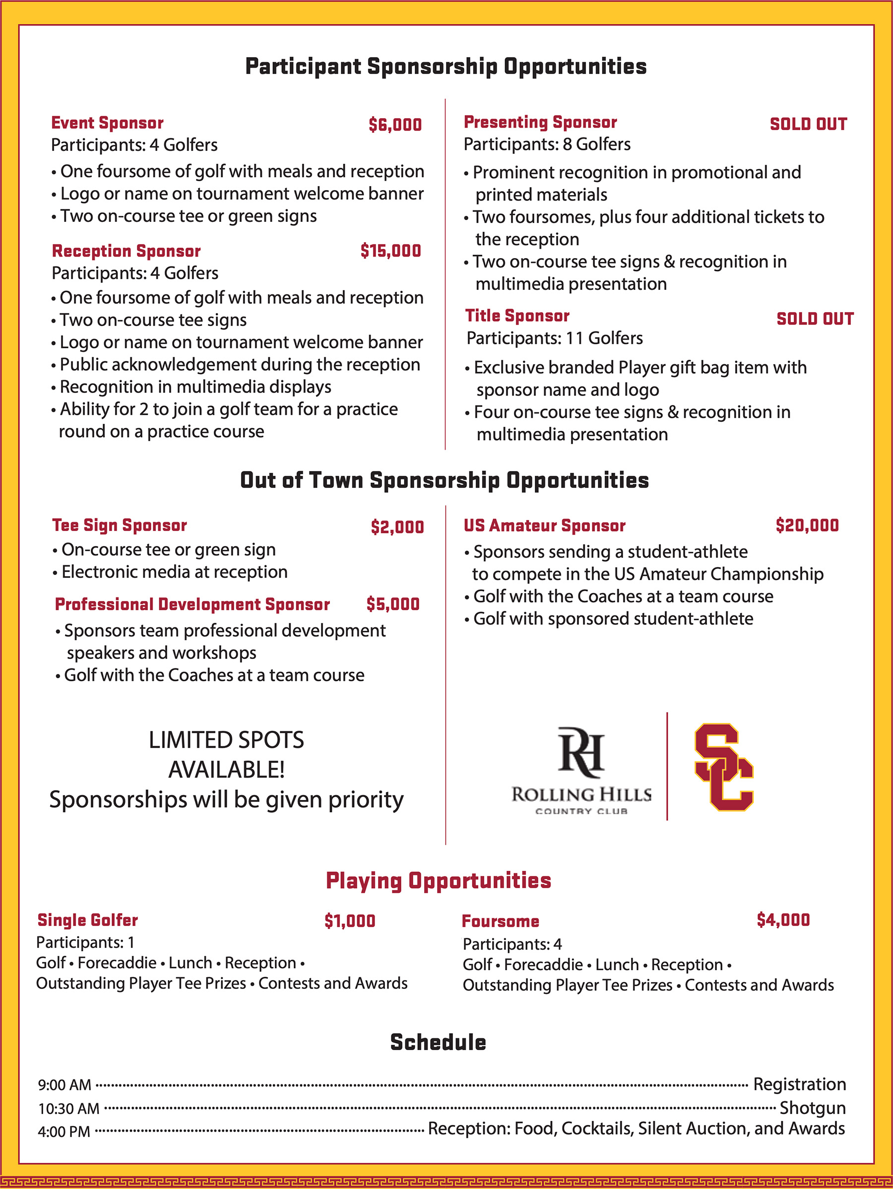 Sponsorship Opportunities